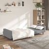 vidaXL 2-Seater Sofa Bed Light Gray Velvet - image 3 of 4