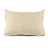 HomeRoots 14" X 20" Cream Cotton Throw Pillow With Texture - 4 of 4