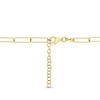 Paperclip Gold Plated Sterling Silver Necklace - In Season Jewelry - 4 of 4