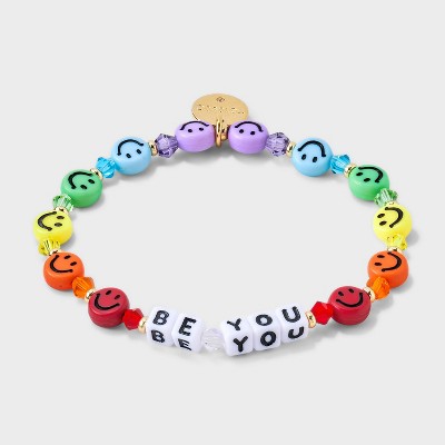 Little Words Project Be You 2 Beaded Bracelet - Rainbow S/M