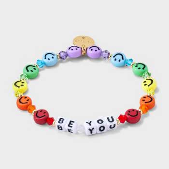 Little Words Project Be You 2 Beaded Bracelet - Rainbow