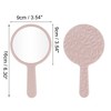 Unique Bargains Diamond Pattern Round Cosmetic Mirror 1 Pc - 2 of 3