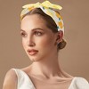 Unique Bargains Girl's Elegant Flower Leaves Headbands 6.30"x4.72"x2.05" Yellow 1 Pc - 2 of 3