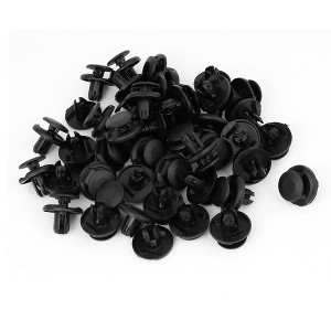 Unique Bargains Auto Door Trim Fender 8mm Hole Nylon Rivets Fastener Black for Accord - 1 of 4