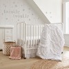 Skylar White Grey Trellis Fitted Sheet - Levtex Baby - 3 of 3