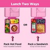 OMIEBox Insulated Bento Lunch Box with Leakproof Thermos Food Jar 3 Compartments - 3 of 4