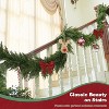 Vitalismo 6ft Artificial Christmas Garland Realistic Cypress Garland + Faux Pine Cones Berries Dead Branches for Fireplace Stairs Railing Dining Table - 3 of 4