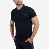 CULTURA Men's Short Sleeves 100% Cotton Polo With Jaquard Rib And Chest Rib Pocket - 4 of 4