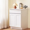 VEVOR Shaker Base Cabinet with Drawer, 24-Inch Unassembled Drawer Base Cabinet, 24" W x 24" D x 34.5" H Ready to Assemble Cabinet, White - 2 of 4
