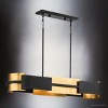 Urban Ambiance Luxury Cosmopolitan Indoor Chandelier,  6-1/8''H x 12"W x 42''D,  Textured Black Finish, UHP4700 - 3 of 4