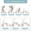 BABYYER Baby Tricycle, Foldable Toddler Balance Bike with Adjustable Push Handle, Removable Pedal and Guardrail, Tricycle for 12-72 Months - 2 of 4