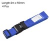 Unique Bargains Adjustable Travel Packing Suitcase Belts with Buckle Combination Lock 4 Pcs - 3 of 4