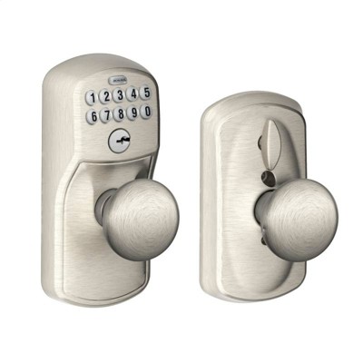 interior locking door knob set