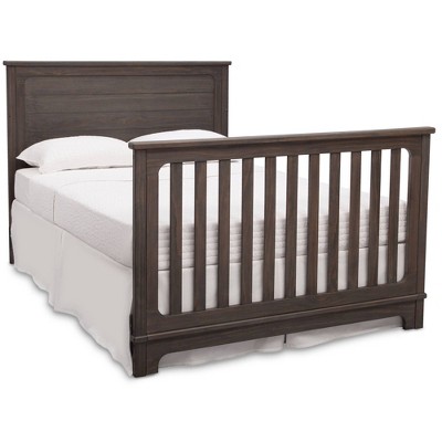 Rustic Gray Pine 4-in-1 Convertible Baby Crib