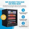 Newair 24" Beverage Refrigerator Cooler, 177 Can Black Stainless Steel Glass Door Fridge, Built-in Counter or Freestanding Bar Drinks Refrigerator - 2 of 4