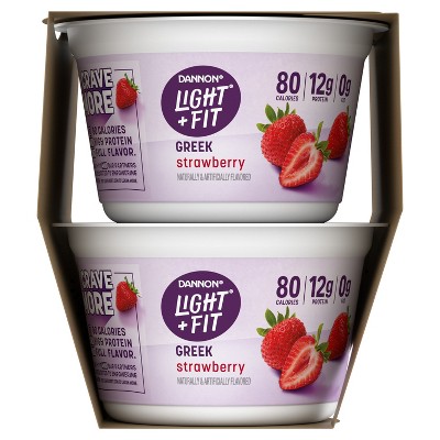 Light + Fit Nonfat Gluten-Free Strawberry Greek Yogurt - 4ct/5.3oz Cups_6