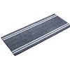 VCNY 24"x60" Hotel Striped Noodle Bath Runner Navy/White - 2 of 2