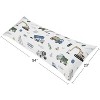 Sweet Jojo Designs Boy Body Pillow Cover (Pillow Not Included) 54in.x20in. Construction Truck Green Blue and Grey - 4 of 4