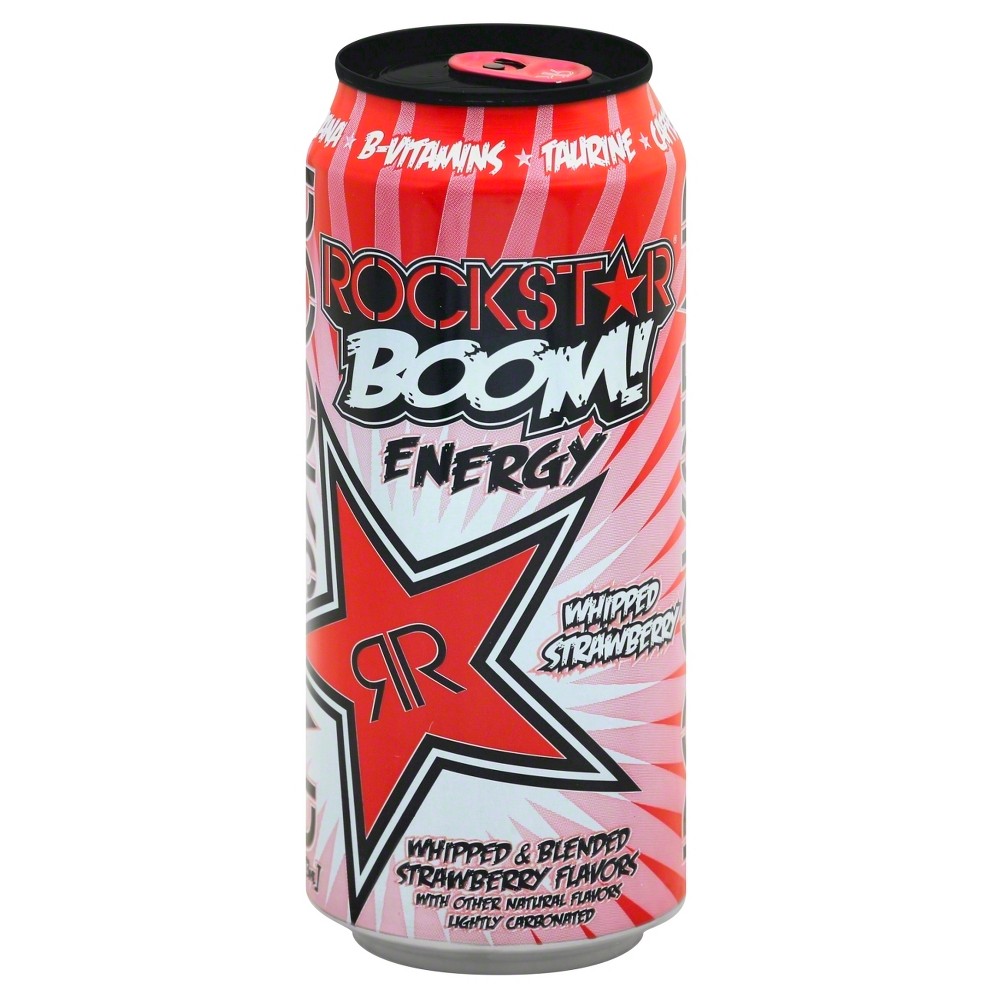 UPC 818094004176 product image for Rockstar Boom Whipped Strawberry Energy Drink - 16 fl oz Can | upcitemdb.com