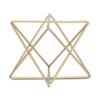 HomeRoots 6" Gold Metal Open Geometric Tabletop Sculpture - 4 of 4
