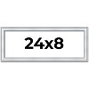 PosterPalooza | Panoramic Classic Silver Picture Frame - UV Acrylic, Foam Board Backing, Hanging Hardware - 2 of 4