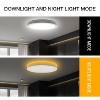13 in. LED Flush Mount Ceiling Light with Night Light, 24W, 2400lm, 3000K/4000K/5000K Selectable - 2 of 4