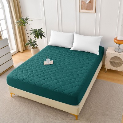 NicBex Waterproof Mattress Pad,Diamond Grid Ultrasonic Mattress Protector with Brushed Fabric and Cotton Filling,Machine Washable