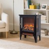 Mlmh & Kngwa 17 inch Indoor Freestanding Electric Fireplace Stove heater with 3D Flame effect - 2 of 4