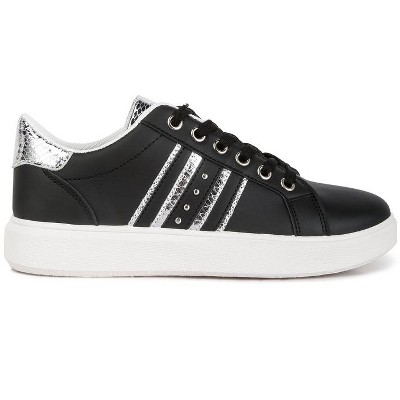 Женские кроссовки London Rag Womens Claude Faux Leather Back Panel Detail Sneakers 8 — фото 2