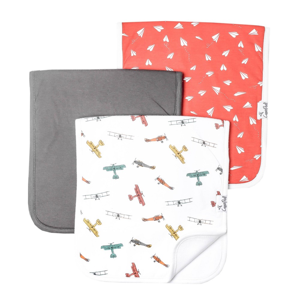 Copper Pearl Burp Cloths - Ace - 3pc