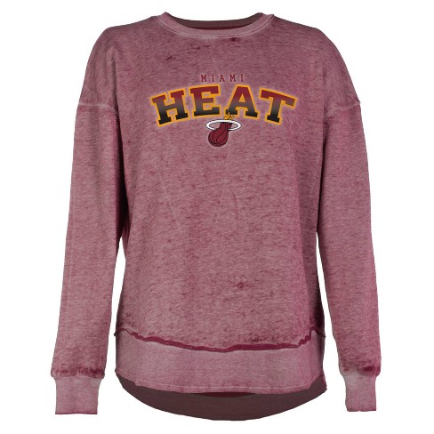 Miami Heat Women's NBA Long Sleeve Baby Jersey Crew Neck Tee