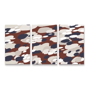 Trademark Fine Art Treechild Berry Pattern Square 3 Piece Panel Set Art - 1 of 3