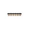 Meridian Furniture,Pavilion Black Boucle Fabric Bench - 2 of 4