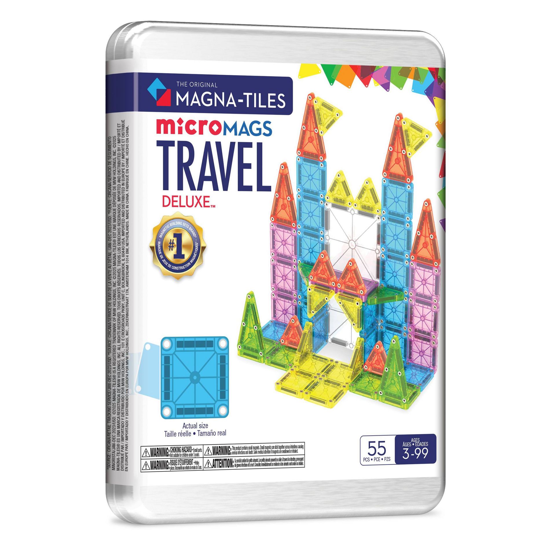 MAGNA-TILES Travel Set 55 Magnetic Building Set