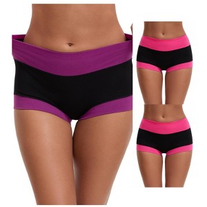 INSPIRE CHIC Women's High Waisted Loose Classic Full Coverage Briefs Breathable Cotton Ladies Panties 3 Packs - 1 of 4