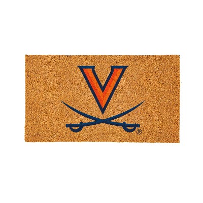 EvergreenNCAAVirginia Cavaliers Logo Natural Coir 28 x 16 Inches Indoor Outdoor Doormat