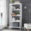 4 Tier Bookshelf, Bookcase Shelf Storage Organizer, Open Display Storage Book Shelves, Modern Book Shelf For Study Living Room Home Office - 3 of 4