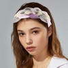 Unique Bargains Women's Bling Pearl Tulle Knot Headband Hairband Accessories 1.18 Inch Wide 1 Pc - 2 of 4