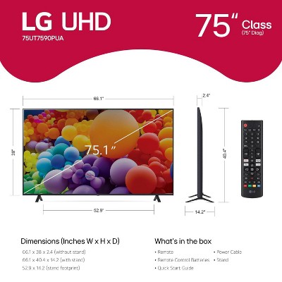 LG 55" 4K HDR Smart LED TV with AI