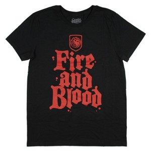Seven Times Six Game of Thrones House Words Script Adult T-Shirt Black - 1 of 4