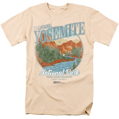 Yosemite National Park Vintage Adult T-Shirt Cream