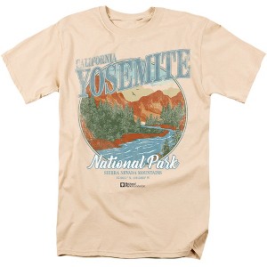 Yosemite National Park Vintage Adult T-Shirt Cream - 1 of 4