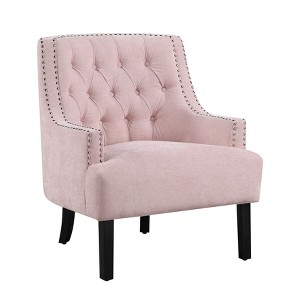 NicBex Polyester Accent Chair,Upholstered Living Room Chairs with Tufted Backrest and Wood Legs,Modern Armchair,Accent Chairs for Living Room - 1 of 4