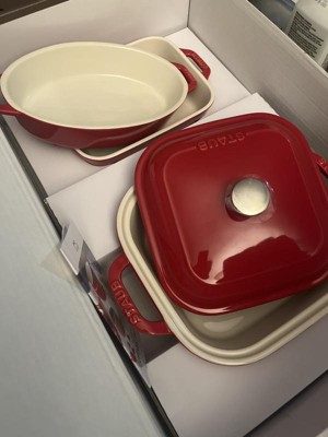 Staub Ceramic 10.5-inch X 7.5-inch Rectangular Baking Dish - White : Target