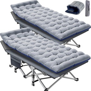 Docred Folding Camping Cot with Mattress & Carry Bag for Adults – Standard & Oversized XXL, Single & 2-Pack Outdoor Sleeping Bed Options - 1 of 4