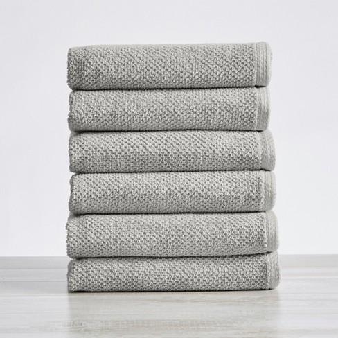 6-Piece Taupe/Black Luxury Quick Dry 100% Cotton Bath Towel Set 250932DDB -  The Home Depot