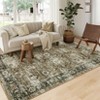 Oriental Machine Washable Rug Ultra Soft Rug for Living Room Low Pile Foldable Thin Non Slip Carpet - 2 of 4