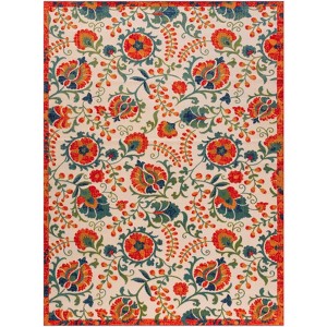 Nourison Aloha Floral Textured Outdoor Area Rug - 1 of 4