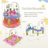 Infans Baby Activity Center, 3-Stage Bouncing Activity Saucer & Playtime Mat & Activity Table, 3 Adjustable Heights for Infants & Toddlers, Pink - 2 of 4