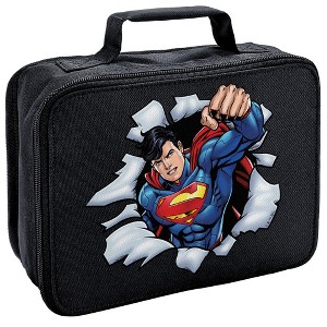 Superman - Superman Man Of Steel Insulated Soft Sided Lunch Box - 1 of 4